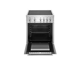 Bertazzoni - 24 inch Induction Range, 4 Heating Zones, Electric Oven - PRO244IFEMXB
