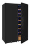 Allavino - 76.5" Tall Side-by-Side Wine Vault with Solid Black Doors - BF 2X-KWR-8185-SD