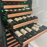 Reserva Series 326 Bottle 71" Tall Dual Zone Stainless Steel Side-by-Side Wine Refrigerator - BF 2X-VSW16371S-1S