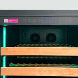 Reserva Series 326 Bottle 71" Tall Dual Zone Stainless Steel Side-by-Side Wine Refrigerator - BF 2X-VSW16371S-1S