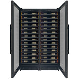 Allavino - Reserva Series 134 Bottle 71" Tall Dual Zone Black Side-by-Side Shallow Wine Refrigerator Console - BF 2X-VSW6771S-1B
