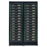 Allavino - Reserva Series 134 Bottle 71" Tall Dual Zone Black Side-by-Side Shallow Wine Refrigerator Console - BF 2X-VSW6771S-1B