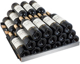Allavino - 47" Wide FlexCount II Tru-Vino 344 Bottle Four-Zone Stainless Steel Side-by-Side Wine Refrigerator - BF 2X-VSWR172-2S20