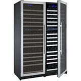 Allavino - 47" Wide FlexCount II Tru-Vino 344 Bottle Four-Zone Stainless Steel Side-by-Side Wine Refrigerator - BF 2X-VSWR172-2S20
