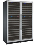 Allavino - 47" Wide FlexCount II Tru-Vino 344 Bottle Four-Zone Stainless Steel Side-by-Side Wine Refrigerator - BF 2X-VSWR172-2S20