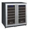 Allavino - 30" Wide FlexCount II Tru-Vino 60 Bottle Dual Zone Stainless Steel Side-by-Side Wine Refrigerator - BF 2X-VSWR30-1S20