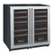 Allavino - 30" Wide FlexCount II Tru-Vino 60 Bottle Four Zone Stainless Steel Side-by-Side Wine Refrigerator - BF 2X-VSWR30-2S20