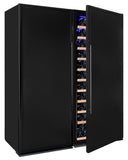 Allavino - 32" Wide Vite II Tru-Vino 305 Bottle Single Zone Solid Black Left Hinge Door Wine Refrigerator