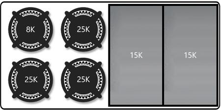 Capital Cooking - 48" Capital Culinarian Rangetop - 25K BTU - 4 Open Burners + 24" Griddle - CGRT484GG