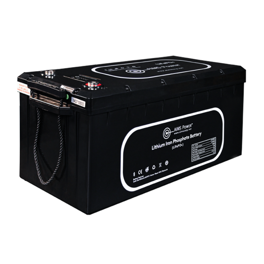 Aims Power - Lithium Battery 300Ah 3.84 kW with Wake Up, Heater & BT Monitoring 12V LiFePO4