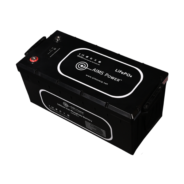 Aims Power - Lithium Battery 300Ah 3.84 kW with Wake Up, Heater & BT Monitoring 12V LiFePO4