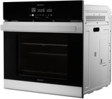 Sharp - 24 in. Stainless Steel European Convection Built-In Single Wall Oven - SWA2450GS