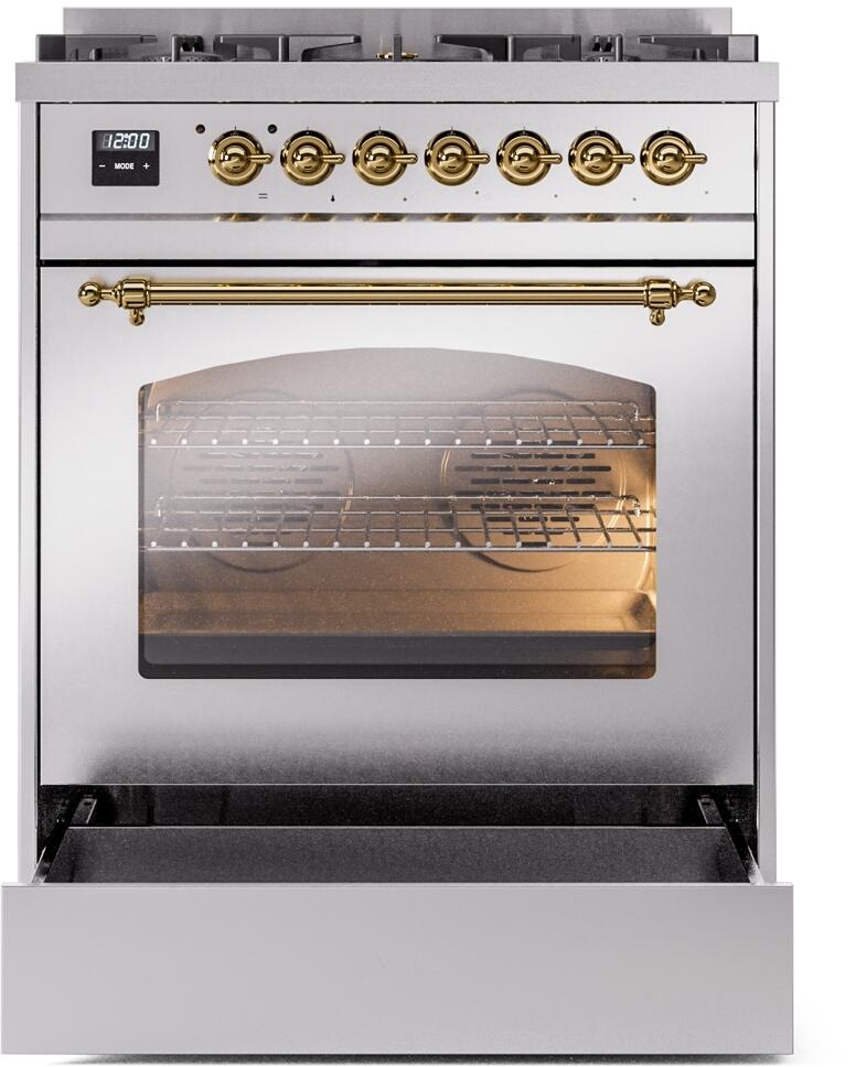 ILVE - 30" Nostalgie II Series Freestanding Dual Fuel Range - Natural Gas