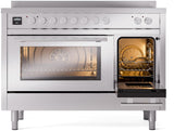 ILVE - 48" Pro Plus II Series Freestanding Electric Induction Range - Double Oven - Viewing Window(s)