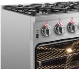 Forno - Massimo 36-Inch Dual Fuel Range in Stainless Steel - FFSGS6125-36