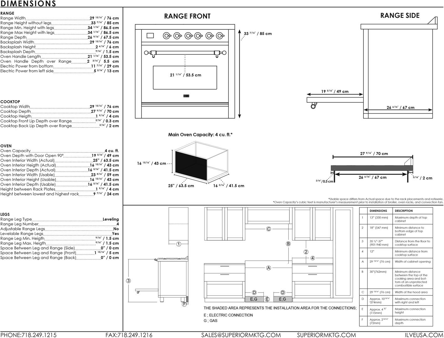 ILVE - 30" Magestic II Series Freestanding Electric Induction Range - Solid Door(s)