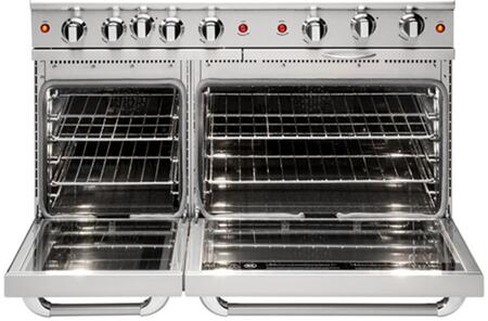 Capital Cooking - 48" Capital Precision Range - Manual Clean - 19K BTU - 6 Sealed Burners w/ 12" BBQ - MCR486B