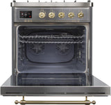 ILVE - 30" Magestic II Series Freestanding Dual Fuel Range - Glass Door(s)- Liquid Propane