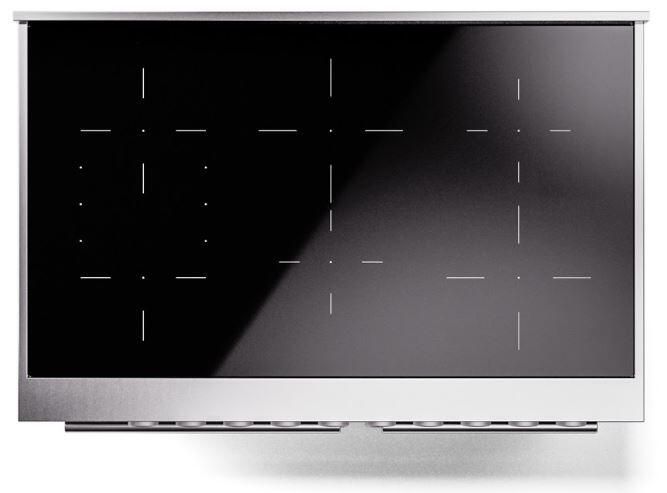 ILVE - 40" Pro Plus II Series Freestanding Electric Induction Range - Double Oven - Viewing Window(s)