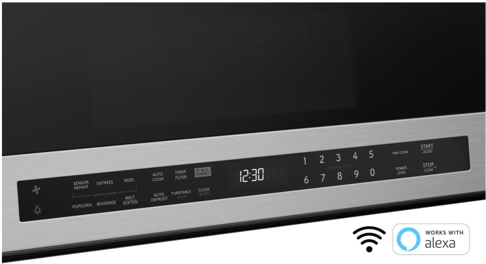 Sharp - 30" / 1.9 CF Smart Over-the-Range Microwave Oven - Over The Range - SMO1969JS