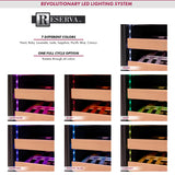 Allavino - Reserva Series 50 Bottle Single Zone Built-in Luxury Wine Refrigerator with Black Glass Door