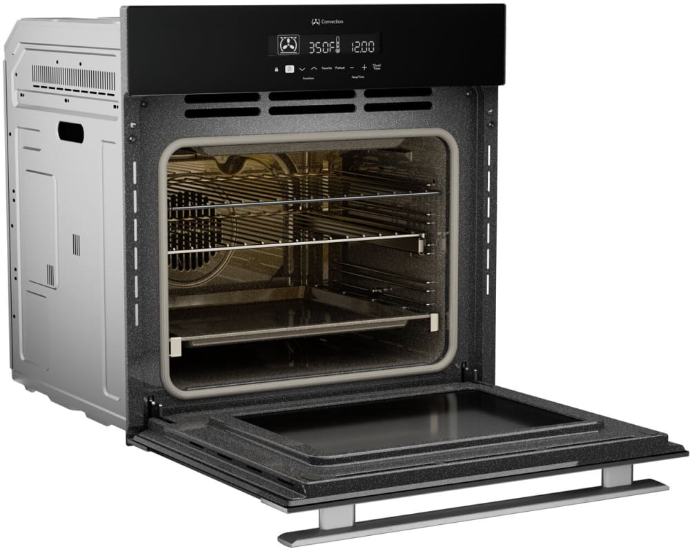 Sharp - 24 in. Stainless Steel European Convection Built-In Single Wall Oven - SWA2450GS