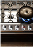 ILVE - Panoramagic 48" Dual Fuel 8 Gas Burners w/ Griddle Double Oven - Liquid Propane