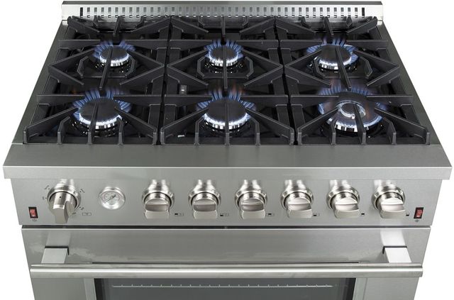 FORNO - Alta Qualita 36" Stainless Steel Pro Style Natural Gas Range