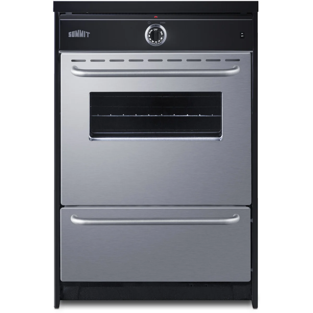Summit - 24" wide induction range in stainless steel - TEM665BW
