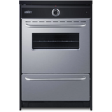 Summit - 24" wide induction range in stainless steel - TEM665BW