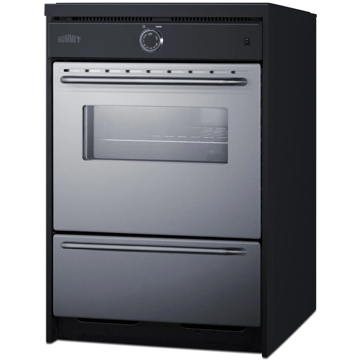 Summit - 24" wide induction range in black - TEM665CW