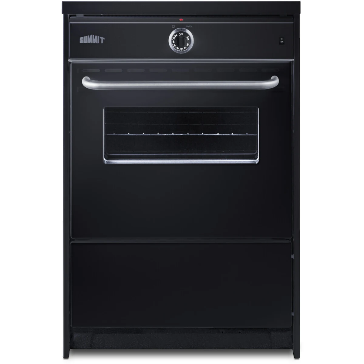 Summit - 24" wide induction range in black - TEM665CW