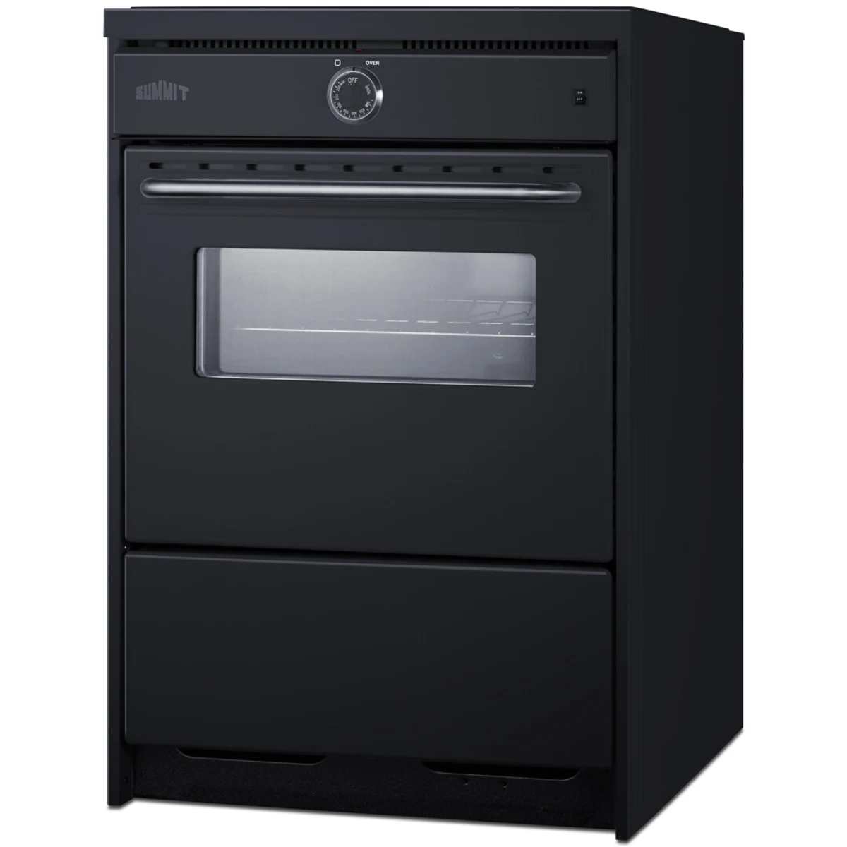 Summit - 24" wide induction range in black - TEM665CW