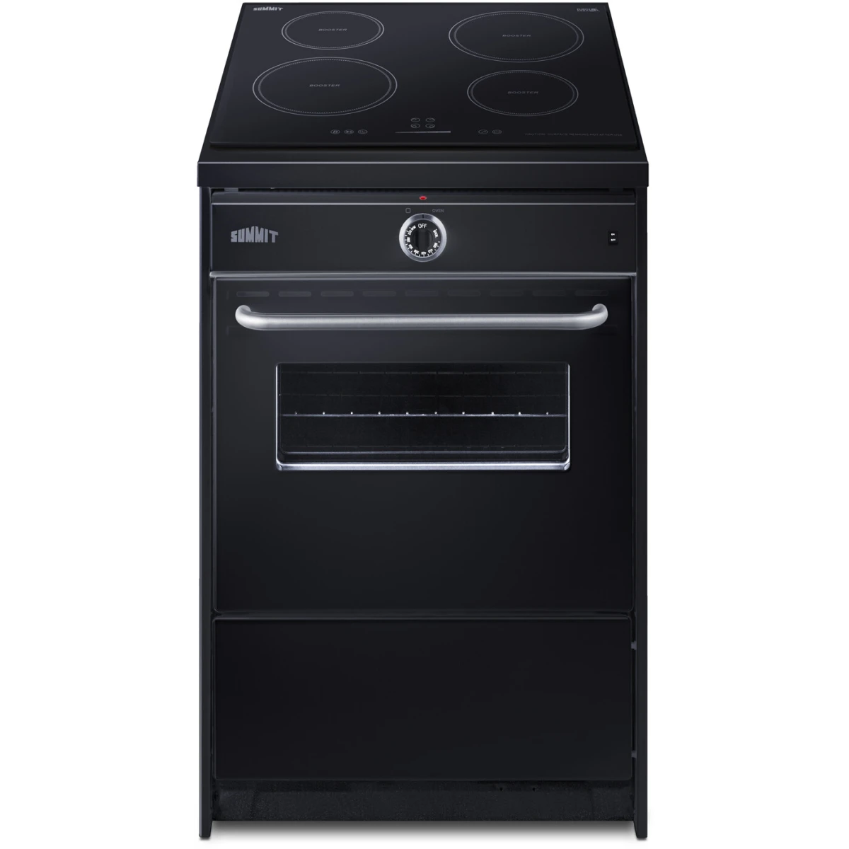 Summit - 24" wide induction range in black - TEM665CW