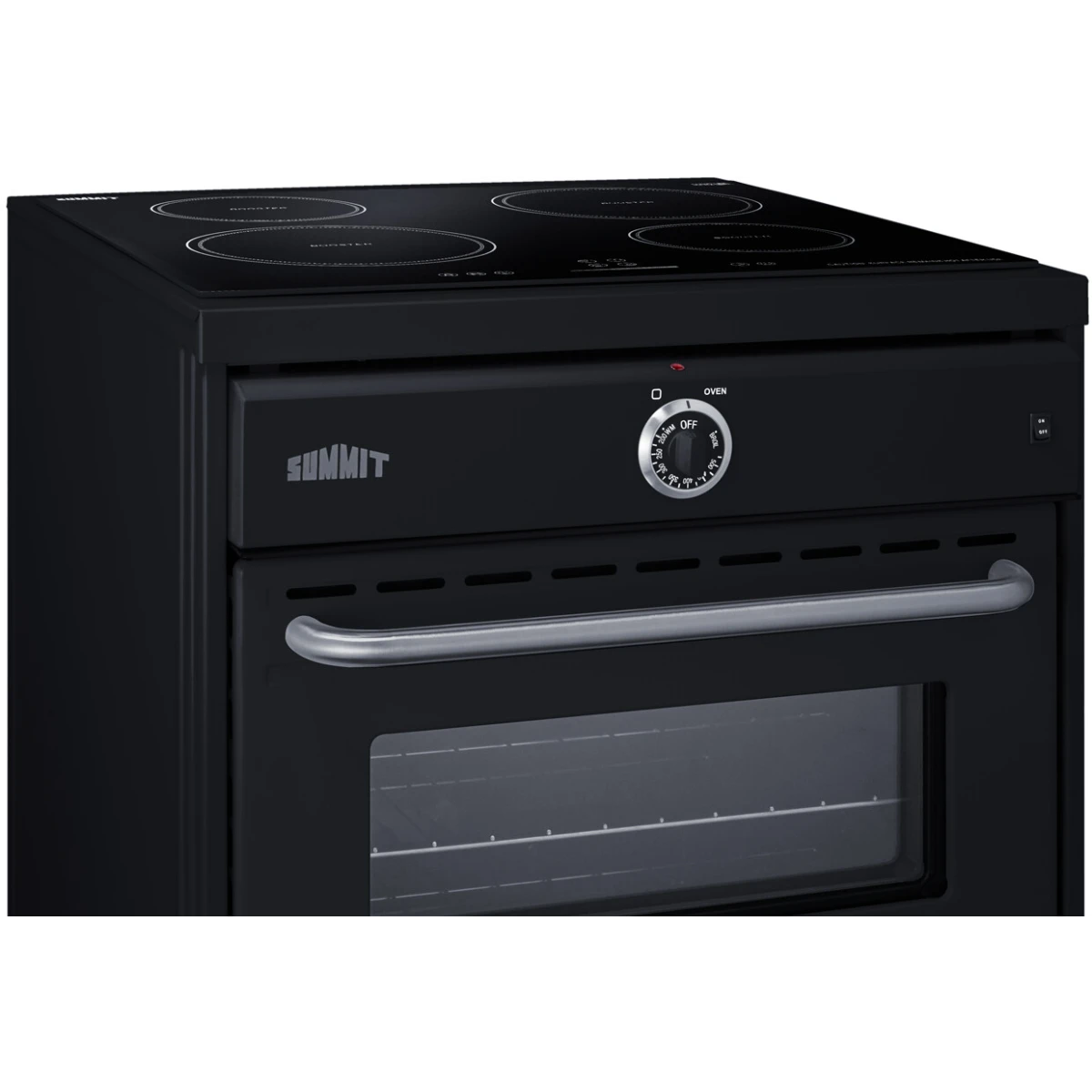Summit - 24" wide induction range in black - TEM665CW