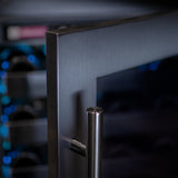 Allavino - Reserva Series 50 Bottle Dual Zone Undercounter Wine Cooler Refrigerator with Black Stainless Steel Door