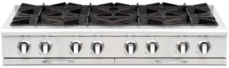 Capital Cooking - 48" Capital Culinarian Rangetop - 25K BTU - 8 Open Burners, 1 8K BTU Small Pan Burner - CGRT488