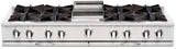 Capital Cooking - 60" Capital Culinarian Rangetop - 25K BTU - 8 Open Burners + 12" Griddle (Centered) - CGRT604G4