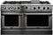 Capital Cooking - 60" Capital Culinarian Range - Self Clean - 25K BTU - 6 Open Burners + 12" BBQ and 12" Griddle - CGSR604BG2