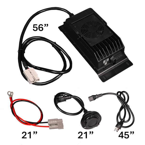 Aims Power - Golf Cart Lithium Battery 48V 200AH 10.2 kWh with Charger and Wiring Kit
