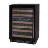 Allavino - Reserva Series 50 Bottle 34" Tall Dual Zone Black Glass Wine Cooler Refrigerator