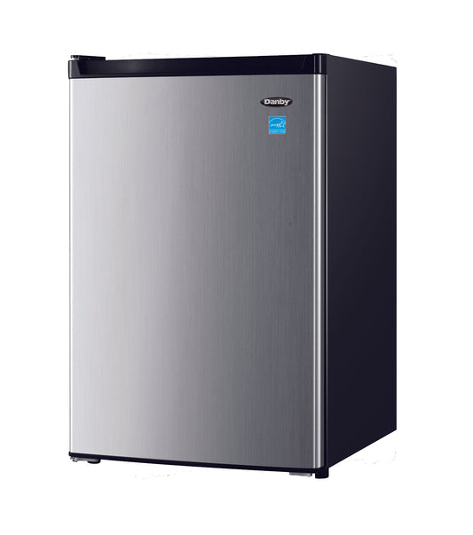 Danby - 4.5 CF Compact Refrigerator with Full Width True Freezer Section, ESTARRefrigerators - DCR045B1BSLDB