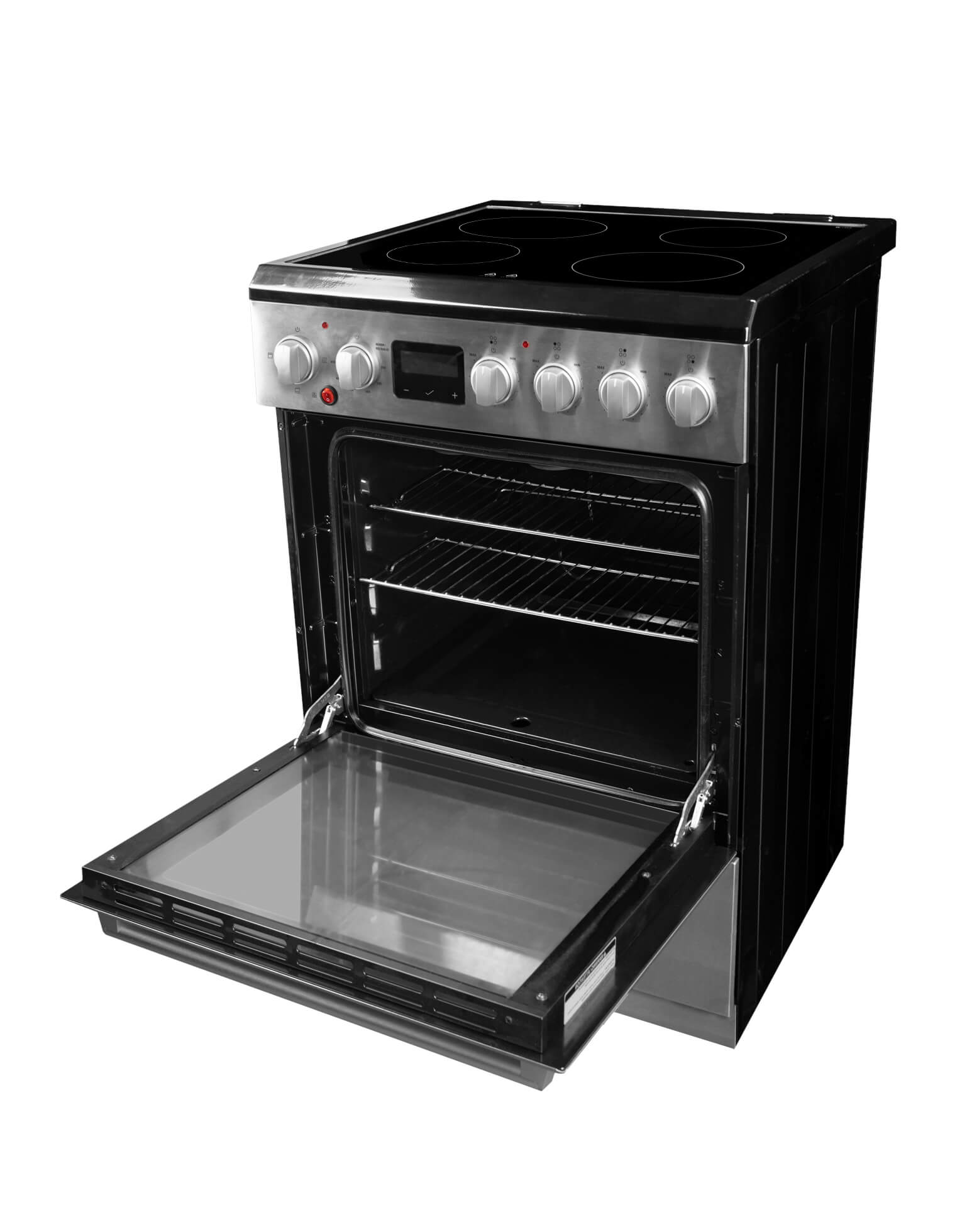 Danby - 24" Slide-In Smooth Top Range, ADA Compliant, Airfry, Manual Clean Ranges - DRCA240BSS