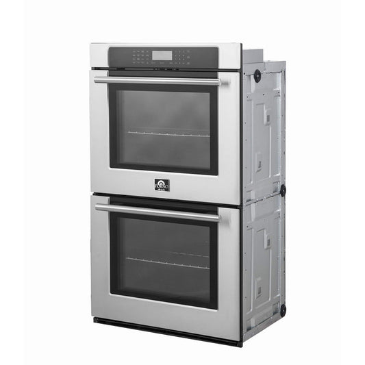 FORNO - Villarosa 30-Inch Convection Double Electric Wall Oven in Stainless Steel