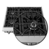 FORNO - Lseo 36-Inch Gas Range top, 6 Burners, Griddle in Stainless Steel