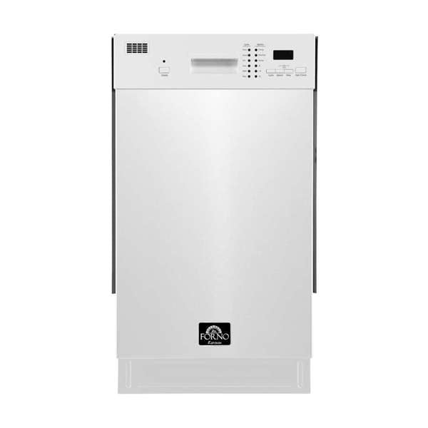 FORNO - Polo 18" Dishwasher White | FDWBI8041-18WHT