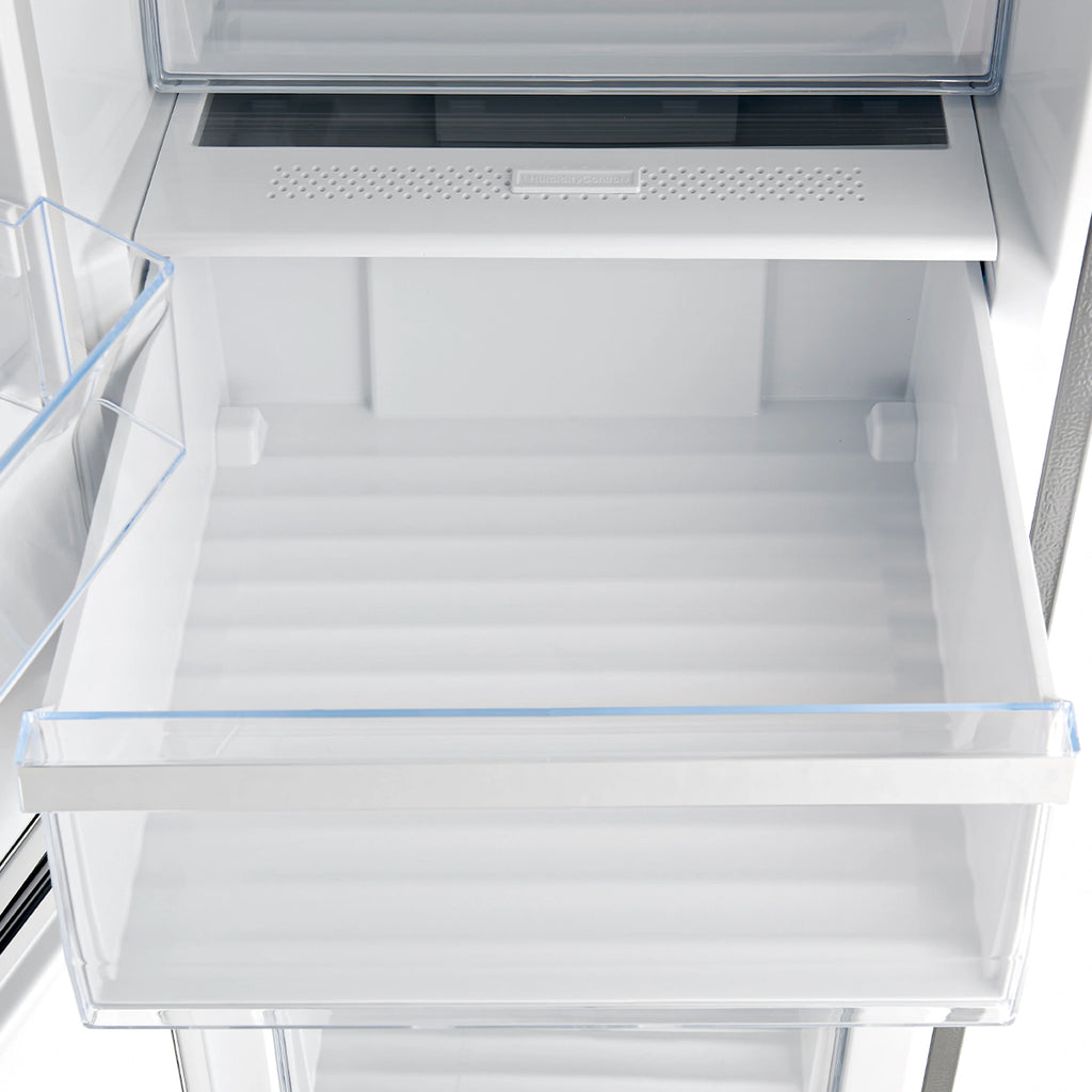 Forno - 23.4 Left Side Bottom mount refrigerator all white internal, SS - FFFFD1778-24LS