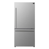 Forno - 31" Milano Espresso Bottom Freezer Right Swing Door Refrigerator in Stainless Steel, 17.2 cu. ft - FFFFD1785-31S