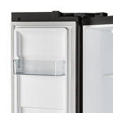 Forno - Salerno Espresso 33-inch Side-by-Side 15.6 Cu.Ft. Black Refrigerator - FFRBI1805-33BLK