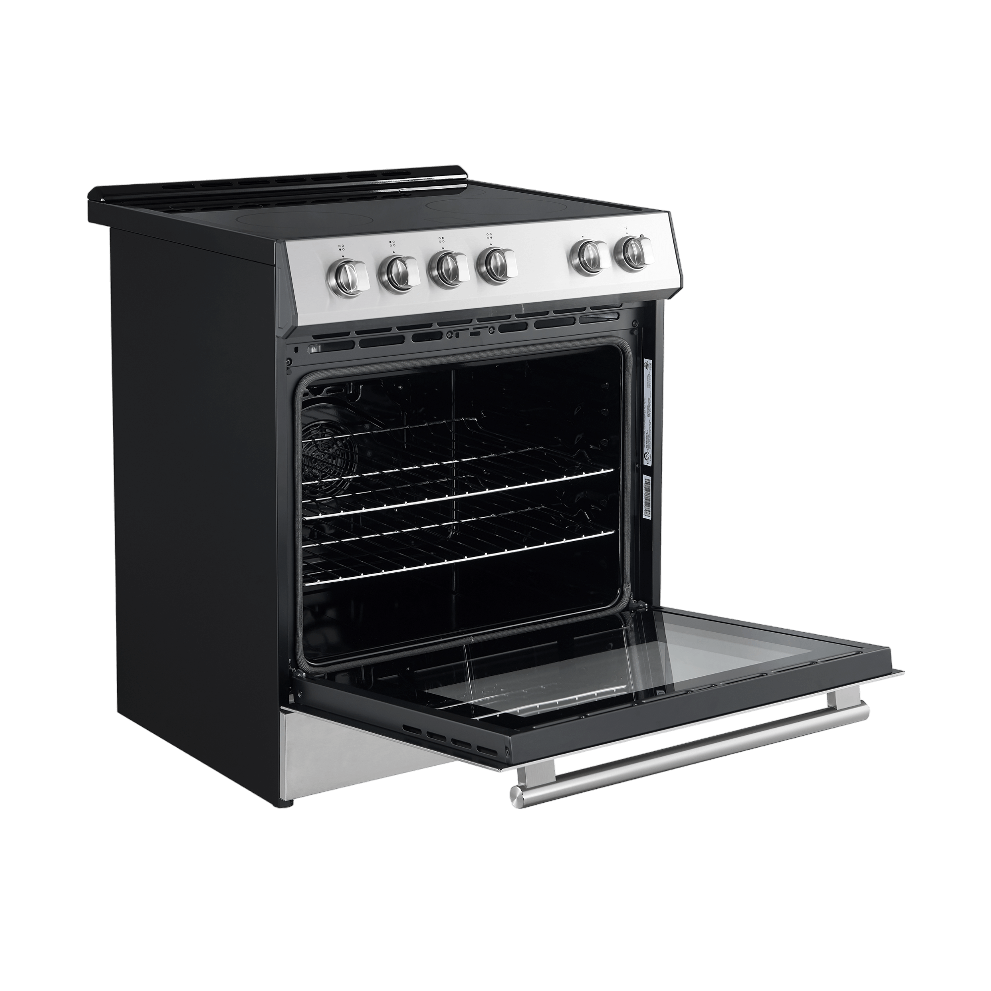 FORNO - Leonardo Espresso 30-Inch Electric Range with 5.0 cu. Ft. Electric Oven - Stainless Steel